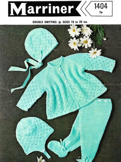 MARRINER 1404 VINTAGE KNITTING PATTERN | Rock The Cradle Patterns