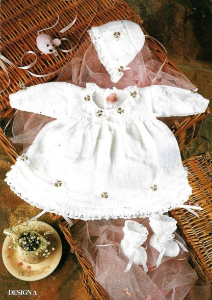 SIRDAR BABY WHITE KNITTING BOOK 208 - Image 2