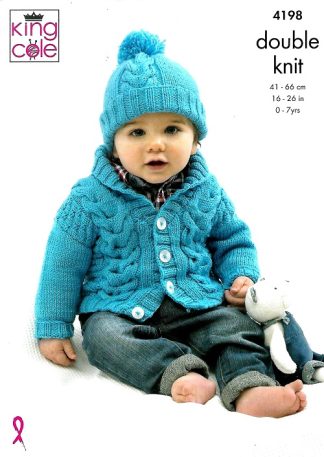 KING COLE 4198 KNITTING PATTERN