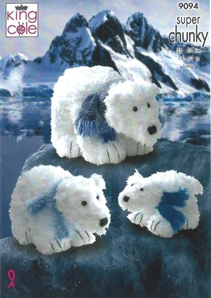 KING COLE 9094 TOY KNITTING PATTERN