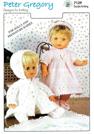 PETER GREGORY 7139 DOLL KNITTING PATTERN