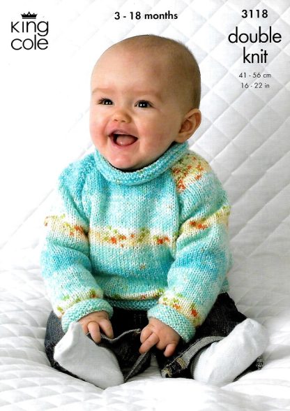 KING COLE 3118 KNITTING PATTERN