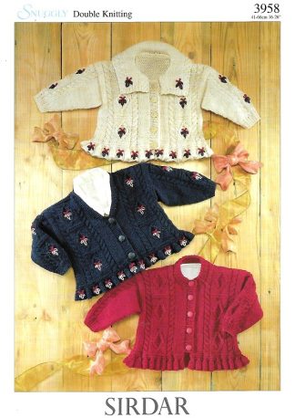SIRDAR 3958 KNITTING PATTERN
