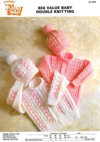 KING COLE 679 KNITTING PATTERN