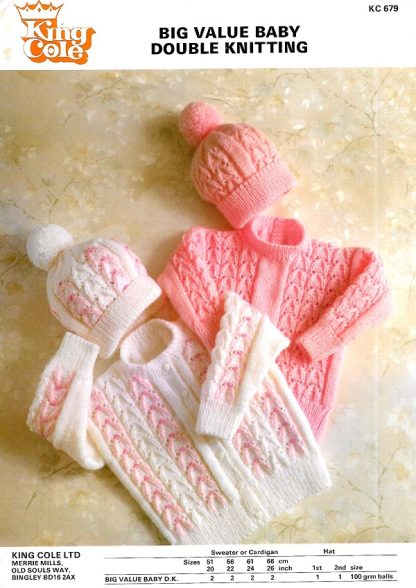KING COLE 679 KNITTING PATTERN