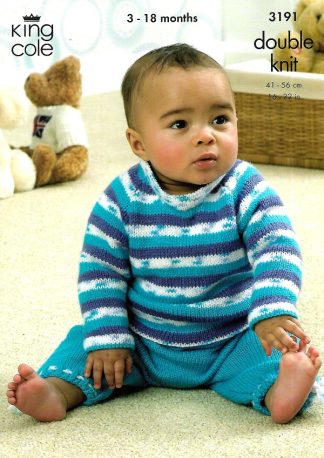 KING COLE 3191 KNITTING PATTERN