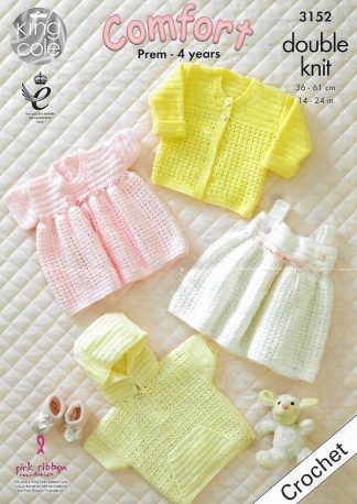 KING COLE 3152 CROCHET PATTERN