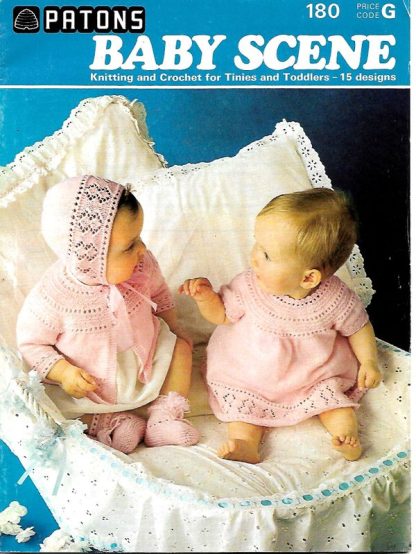 PATONS BABY SCENE VINTAGE KNITTING/CROCHET BOOK