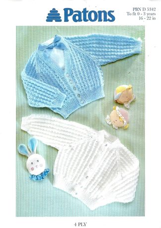 PATONS 5342 KNITTING PATTERN