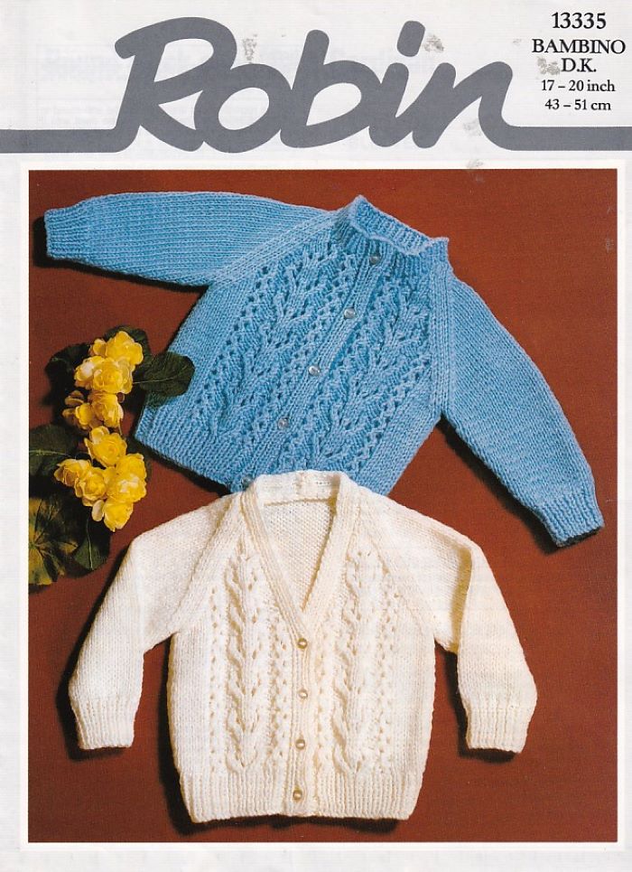 ROBIN 13335 VINTAGE KNITTING PATTERN Rock The Cradle Patterns