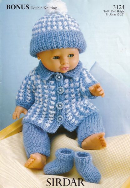 HAYFIELD 3124 DOLL KNITTING PATTERN