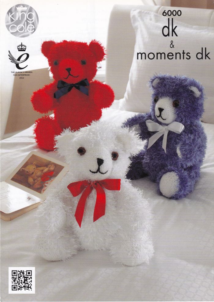 KING COLE 6000 NEW TOY KNITTING PATTERN Rock The Cradle Patterns