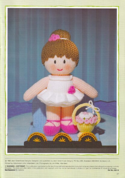 JEAN GREENHOWE MASCOT DOLLS TOY KNITTING BOOK - Image 8