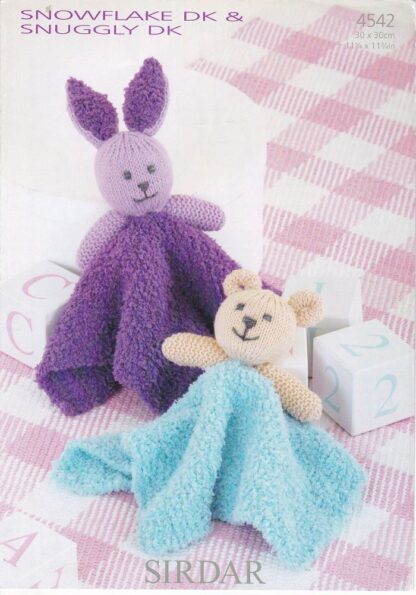 SIRDAR 4542 TOY COMFORTERS NEW KNITTING PATTERN