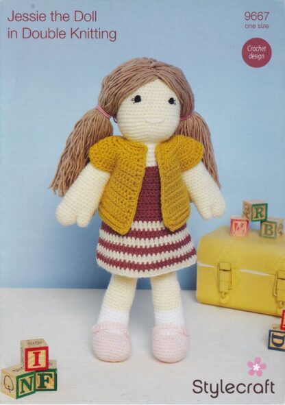 STYLECRAFT 9667 DOLL NEW  CROCHET PATTERN