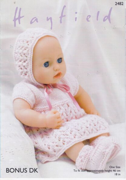 HAYFIELD 2482 NEW DOLL KNITTING PATTERN