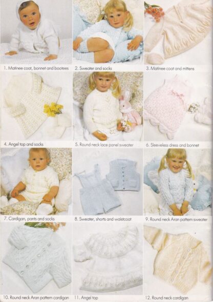 HAYFIELD PRETTY BABY KNITTING BOOK 7062 - Image 2