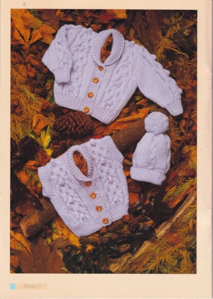 SIRDAR BABY ARAN KNITS BOOK 242 - Image 8