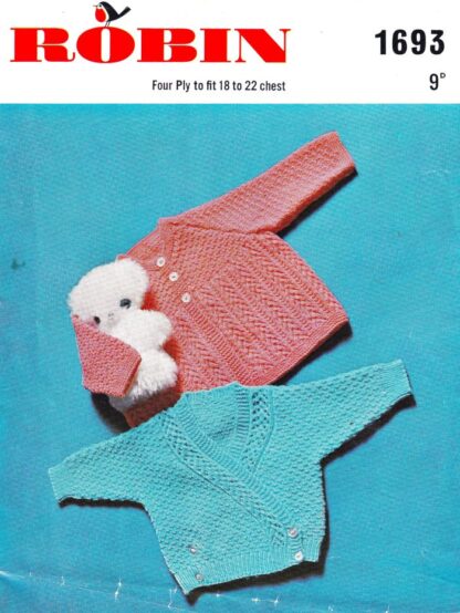 ROBIN 1693 VINTAGE KNITTING PATTERN