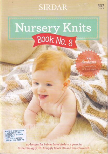 SIRDAR NURSERY KNITS BOOK NO. 3