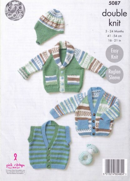 KING COLE 5087 KNITTING PATTERN - Image 2
