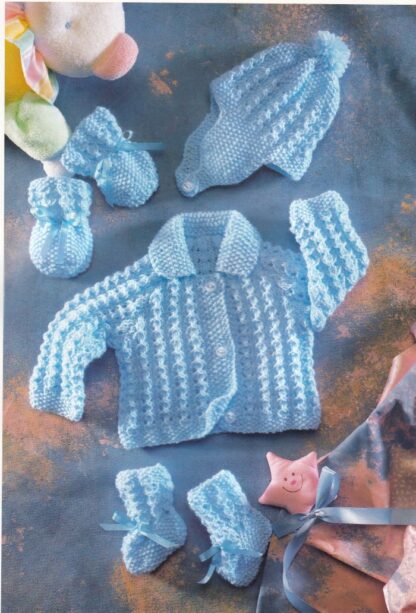 HAYFIELD EARLY ARRIVALS KNITTING BOOK 7114 - Image 5