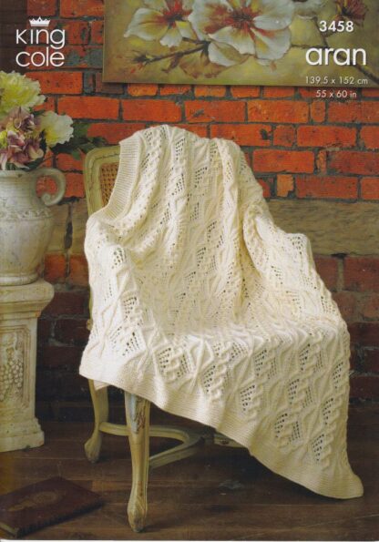 KING COLE 3458 KNITTING PATTERN