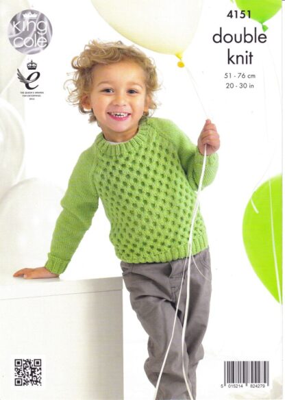 KING COLE 4151 KNITTING PATTERN