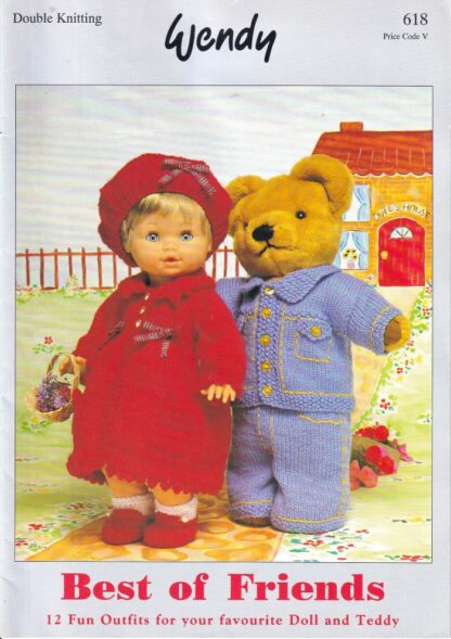 WENDY BEST OF  FRIENDS TEDDY BEAR & DOLL KNITTING BOOK