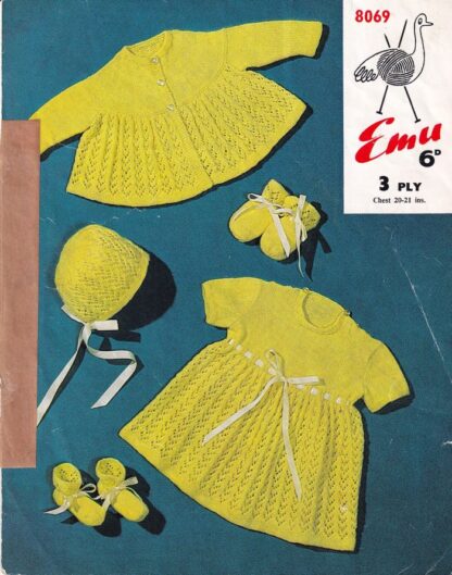 EMU 8069 VINTAGE KNITTING PATTERN