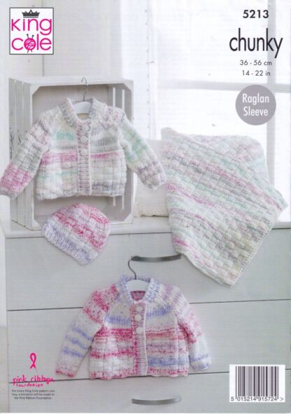 KING COLE 5213 KNITTING PATTERN - Image 2