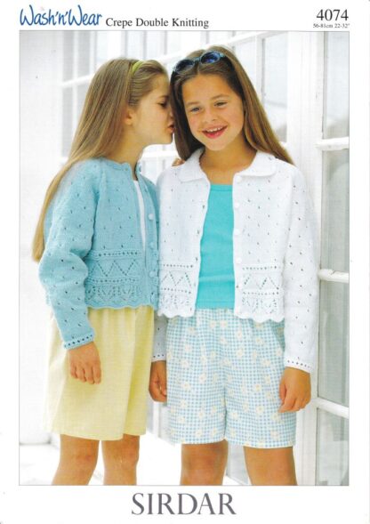 SIRDAR 4074 KNITTING PATTERN