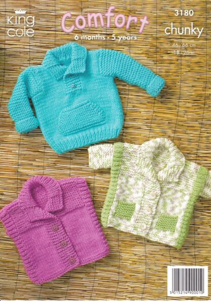 KING COLE 3180 KNITTING PATTERN - Image 2