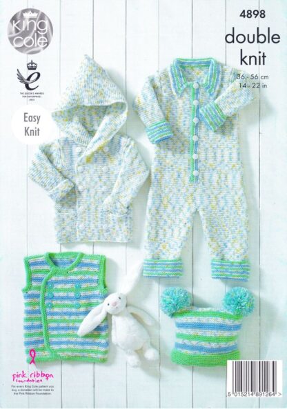 KING COLE 4898 KNITTING PATTERN - Image 2