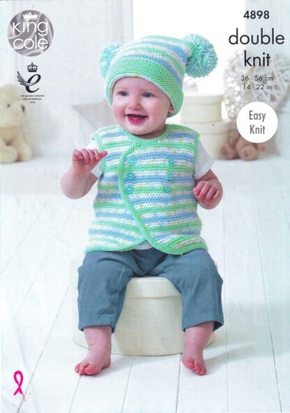 KING COLE 4898 KNITTING PATTERN