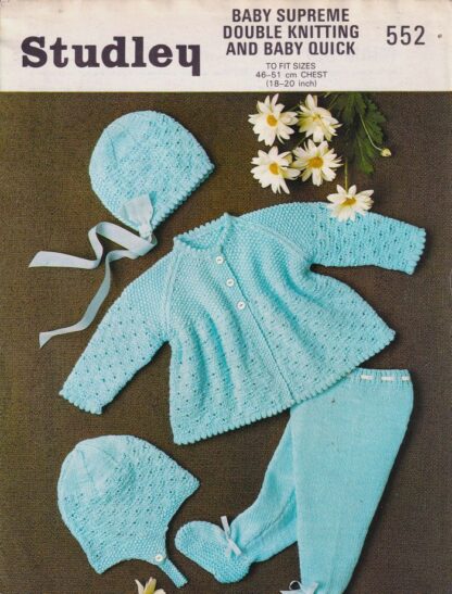 STUDLEY 552 VINTAGE KNITTING PATTERN