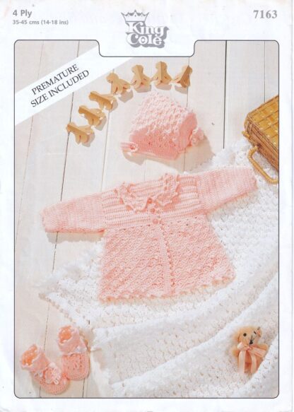 KING COLE 7163 CROCHET PATTERN