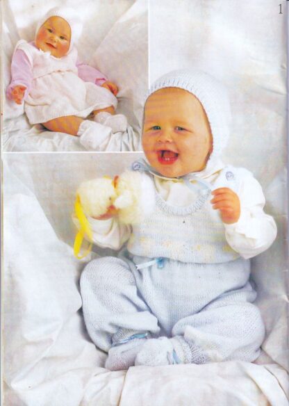 HAYFIELD PRETTY BABIES IN 3 & 4 PLY KNITTING BOOK 7076 - Image 2