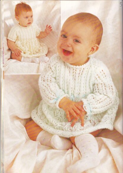 HAYFIELD PRETTY BABIES IN 3 & 4 PLY KNITTING BOOK 7076 - Image 6