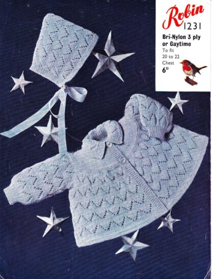 ROBIN 1231 VINTAGE KNITTING PATTERN