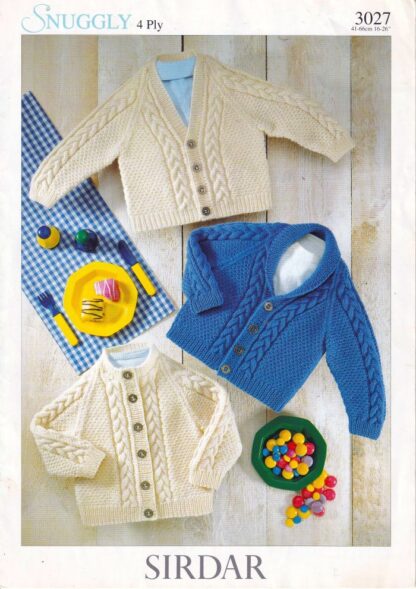 SIRDAR 3027 KNITTING PATTERN