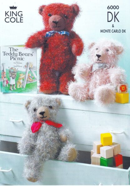 KING COLE 6000 TOY KNITTING PATTERN
