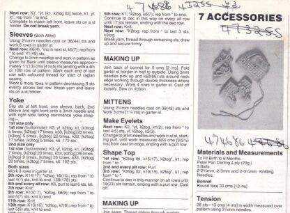 PETER PAN BABY KNITS 4 KNIT/CROCHET BOOK - Image 13