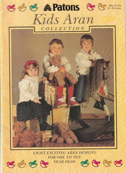 PATONS KIDS ARAN COLLECTION KNITTING BOOK 330