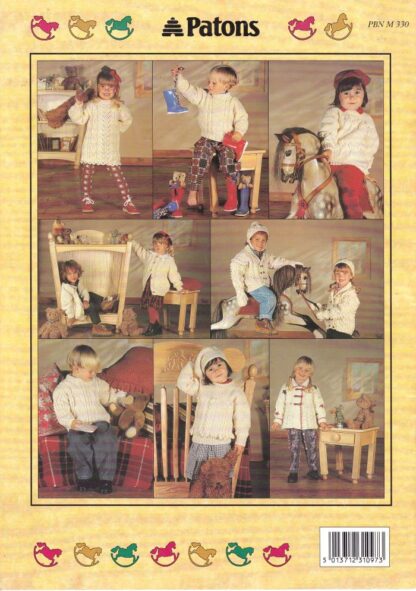 PATONS KIDS ARAN COLLECTION KNITTING BOOK 330 - Image 2