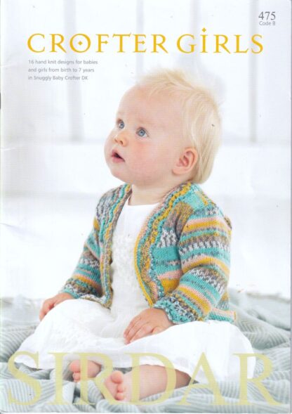 SIRDAR CROFTER GIRLS KNITTING BOOK 475