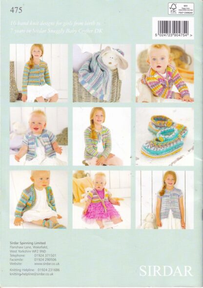 SIRDAR CROFTER GIRLS KNITTING BOOK 475 - Image 2