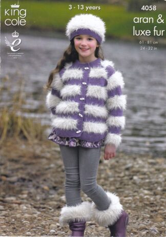KING COLE 4058 KNITTING PATTERN