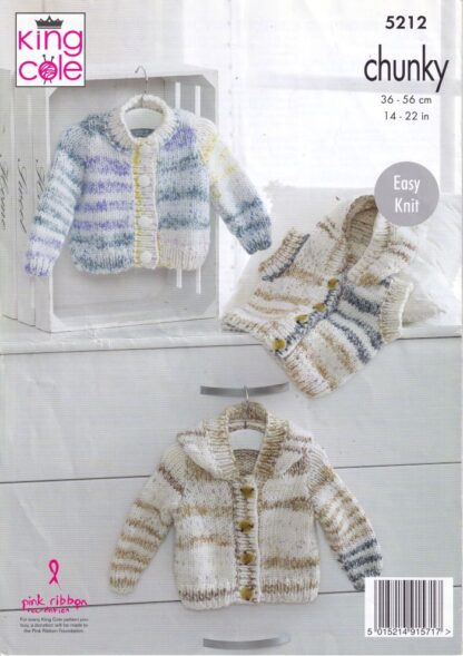 KING COLE 5212 KNITTING PATTERN - Image 2