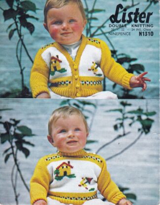 LISTER N1310 VINTAGE KNITTING PATTERN